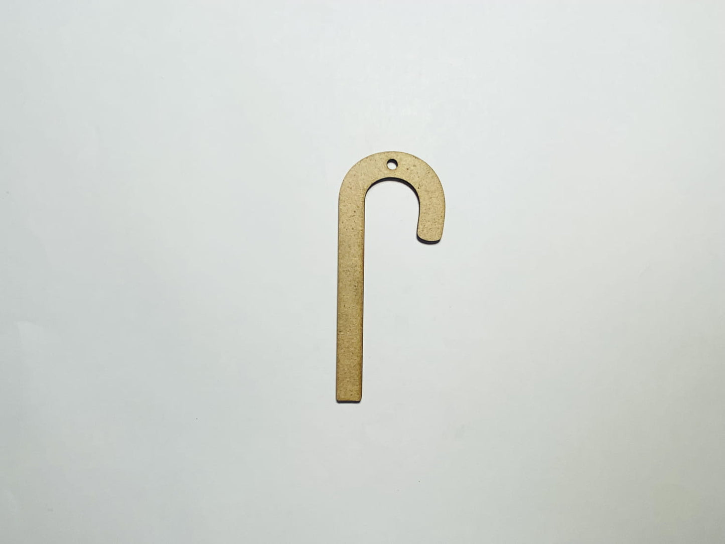 Laser Cut Candy Cane Cutout Christmas Ornament 76mm high