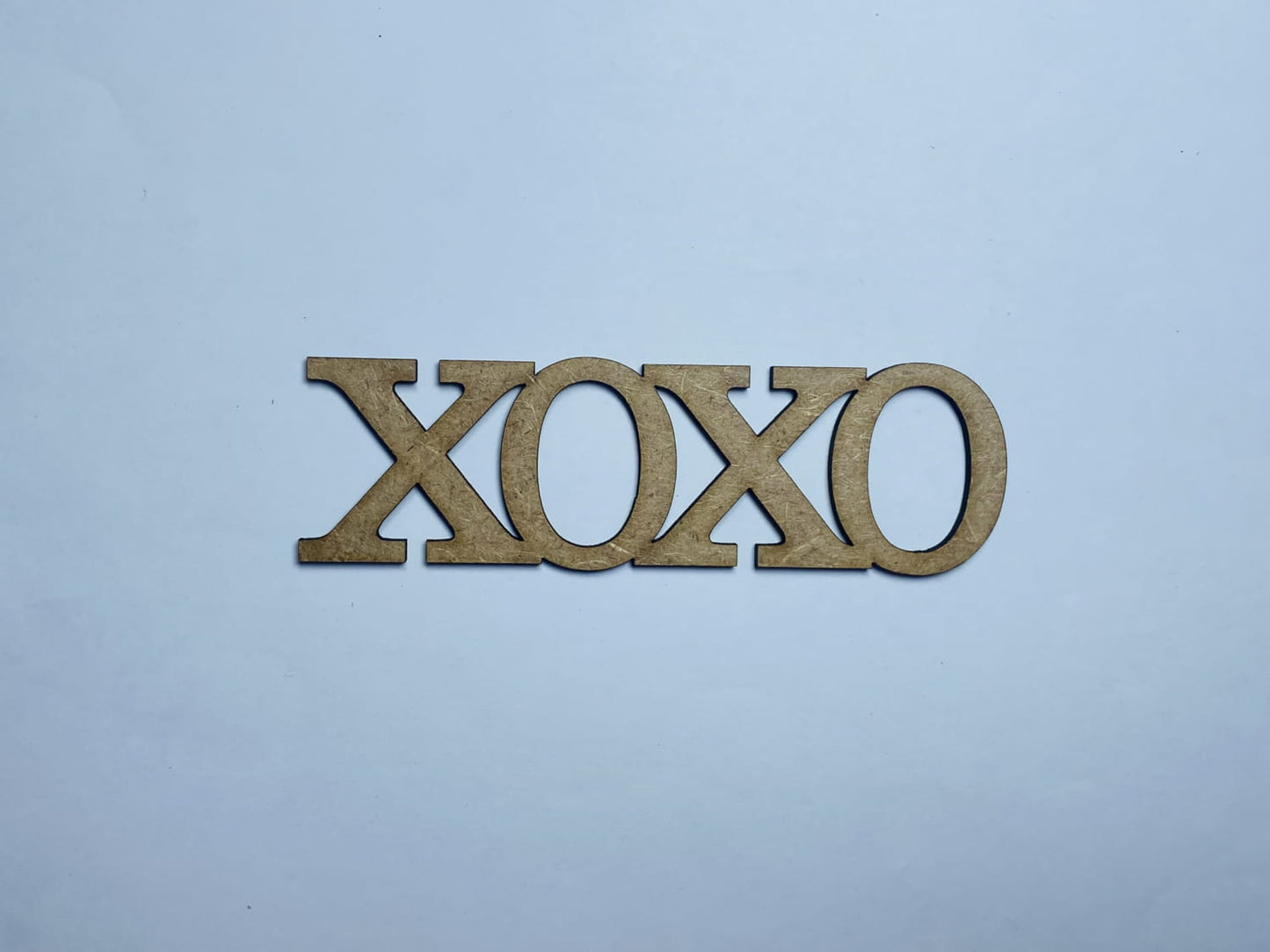 Laser Cut Wooden Xoxo Cutout 76mm