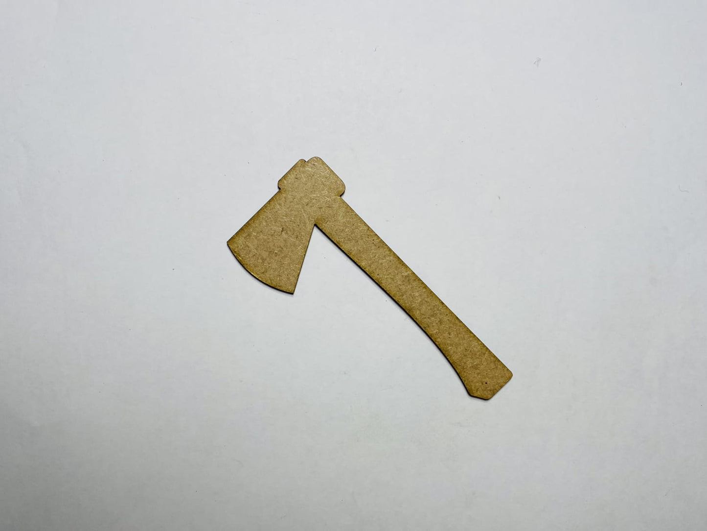 Laser Cut Axe Wood Cutout 76mm