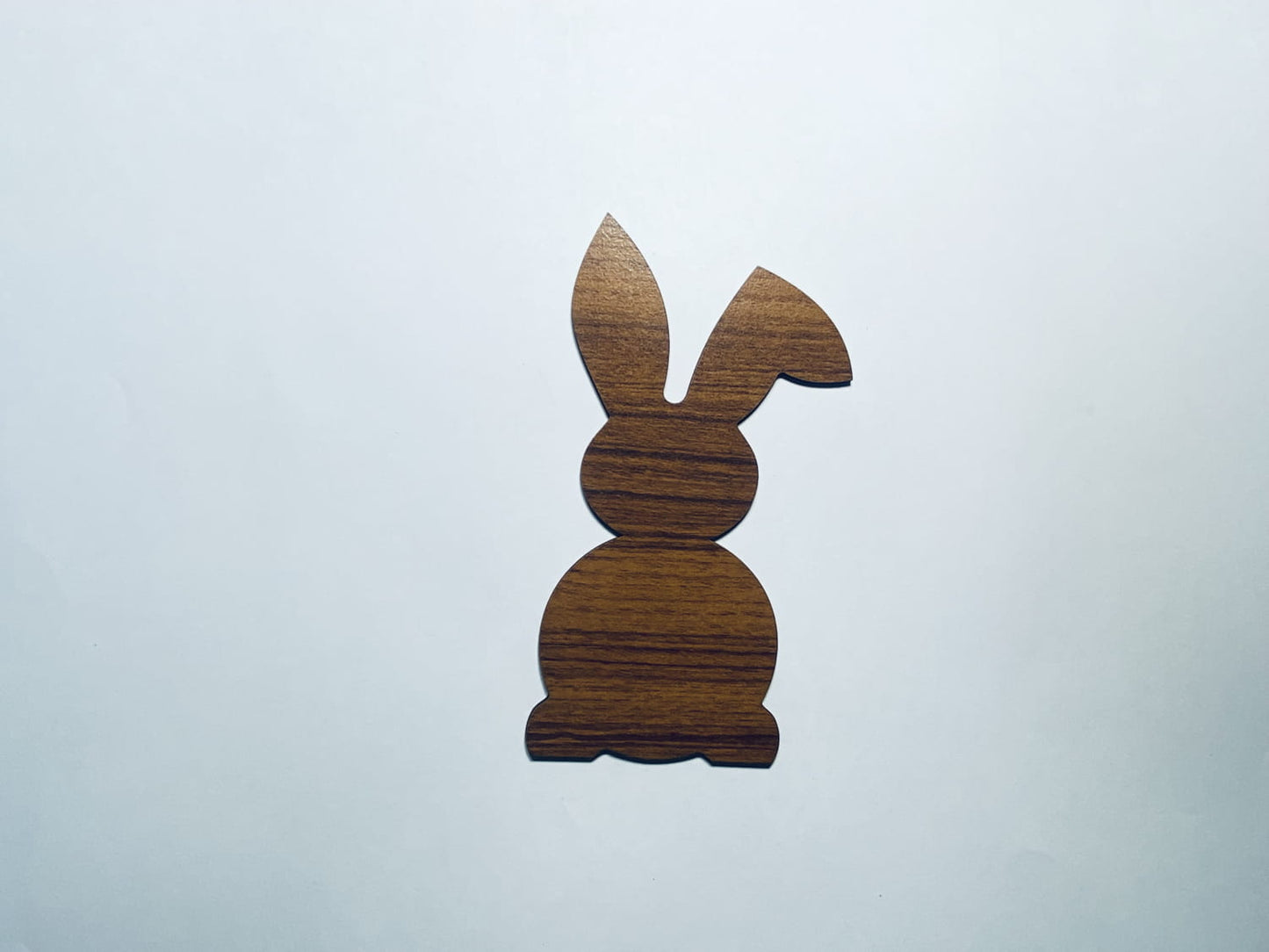 Laser Cut Wooden Bunny Cutout 76mm high