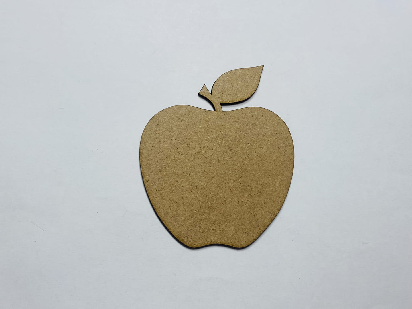 Laser Cut Apple Wooden Cutout 76mm high