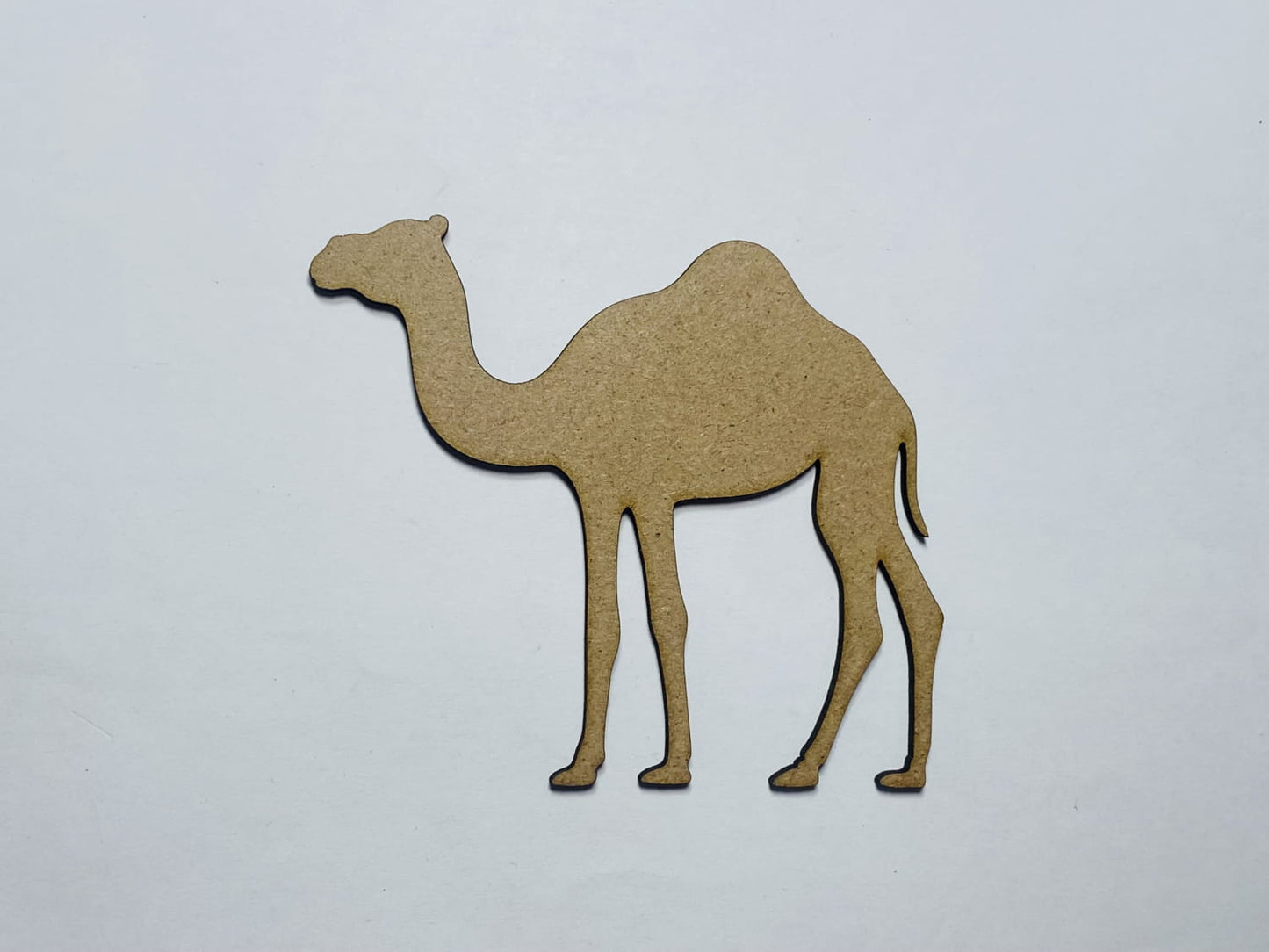 Laser Cut Wooden Camel Cutout 76mm high