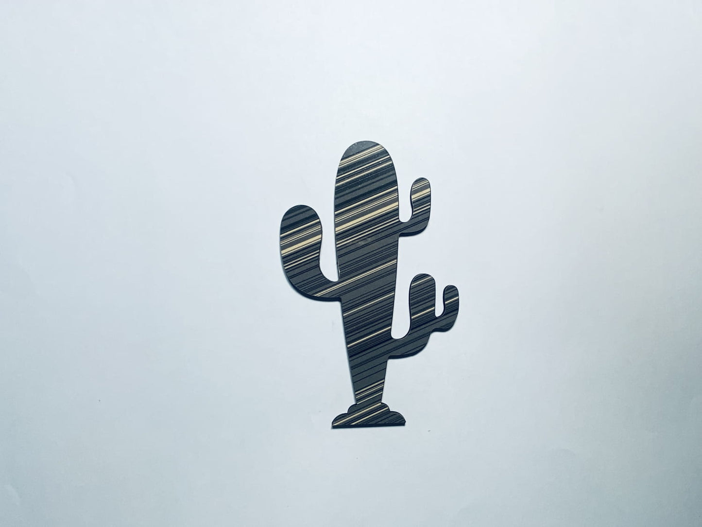 Laser Cut Wooden Cactus Cutout 76mm high