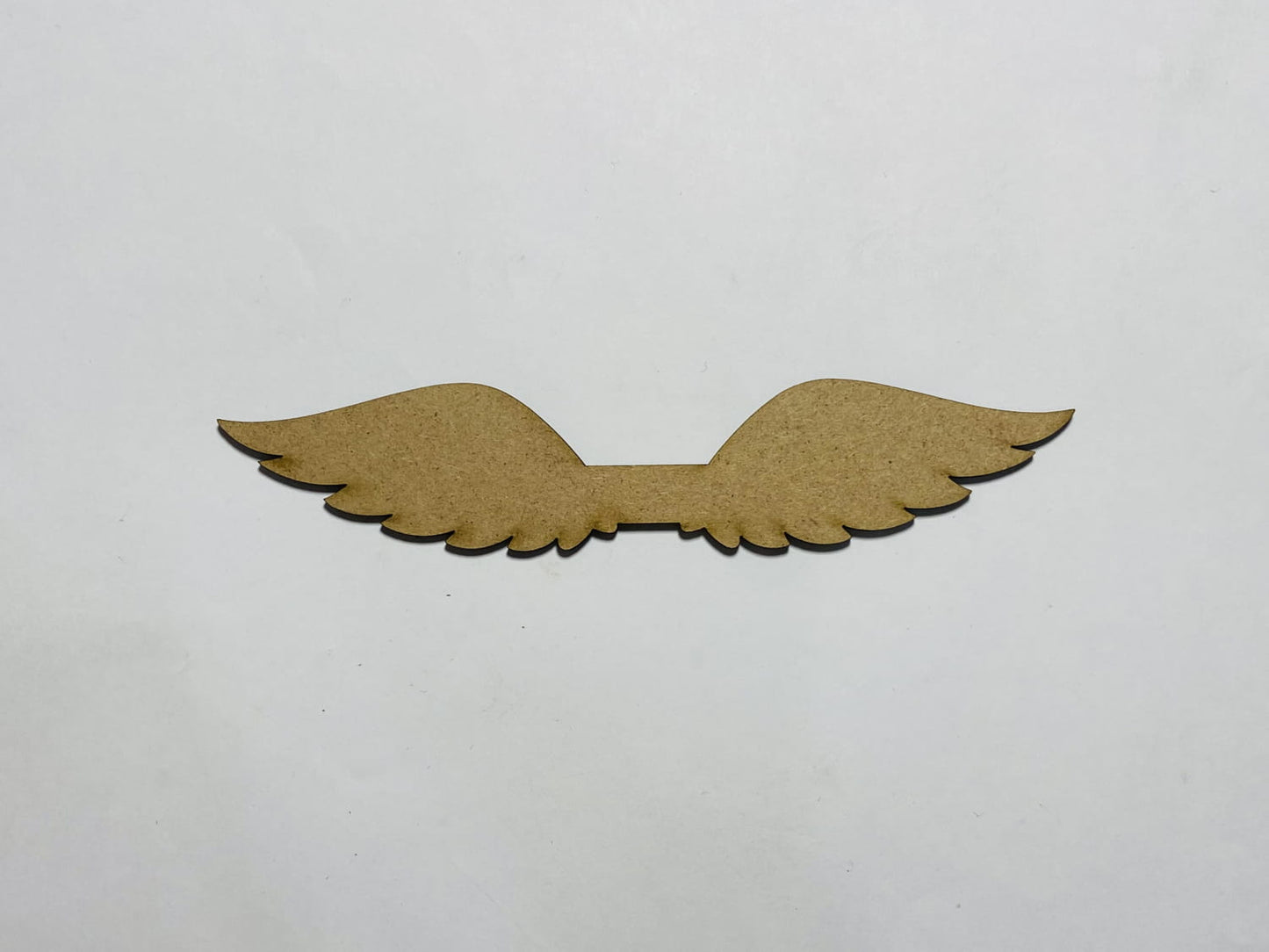 Laser Cut Angel Wings Wood Cutout 76mm high