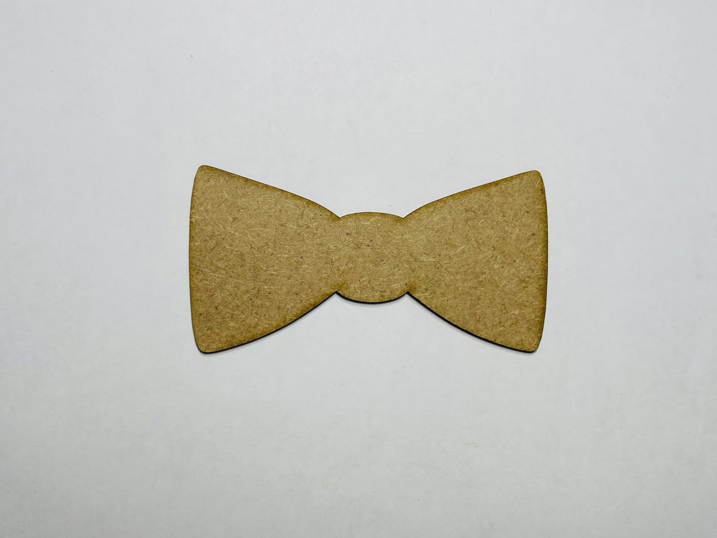 Laser Cut Unfinished Wood Bow Tie Cutout 76mm