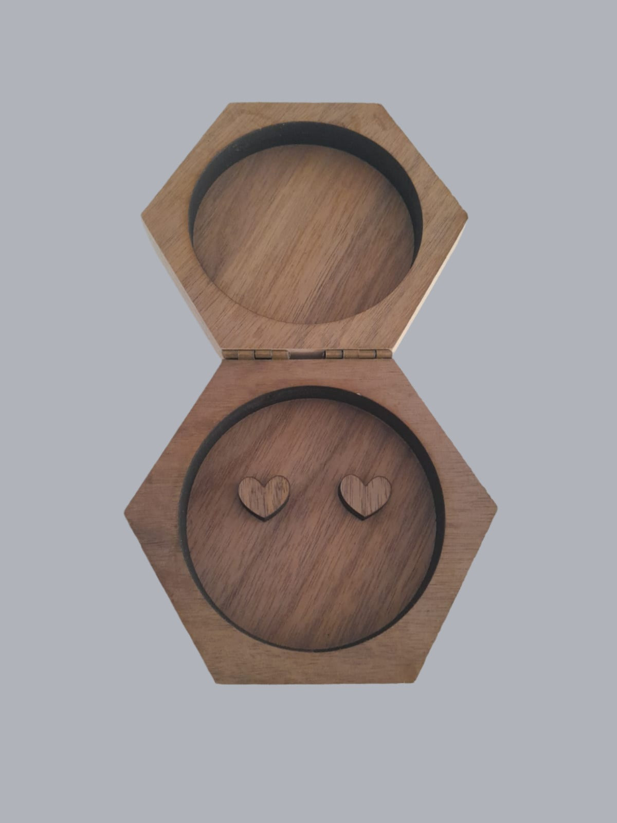 Wedding ring box - walnut