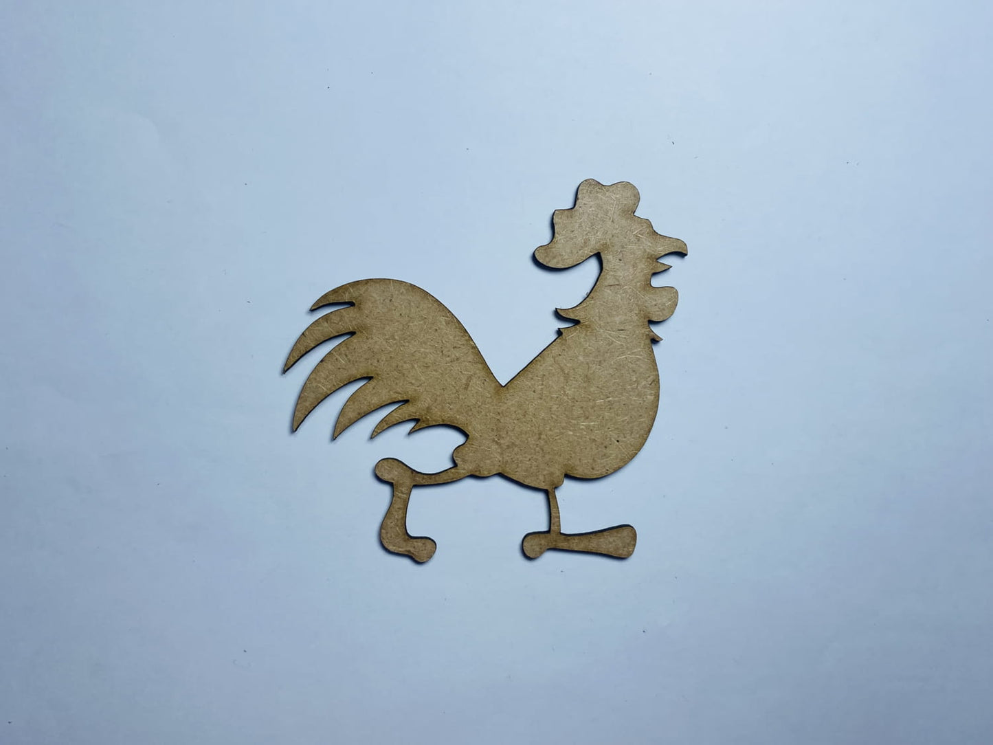 Laser Cut Wooden Rooster Cutout 76mm high