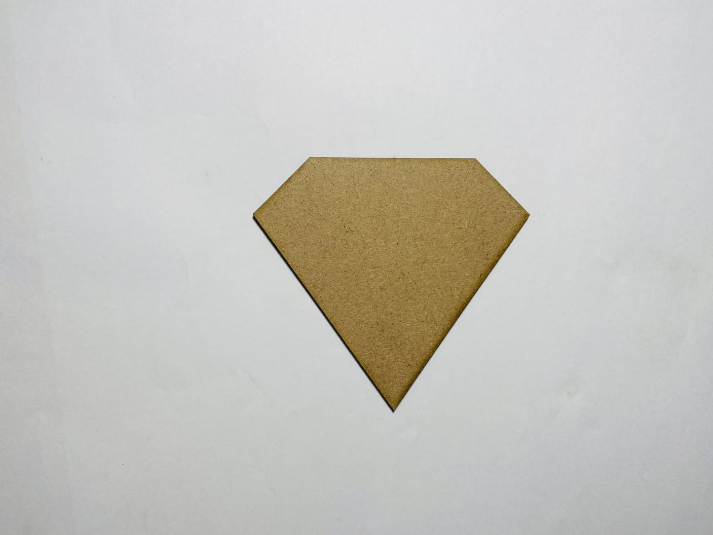 Laser Cut Wood Diamond Cutout 76mm high