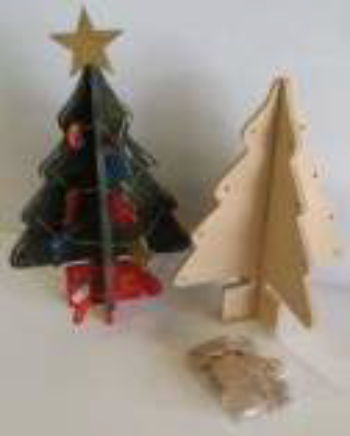 Xmas Tree with Decorations - A4