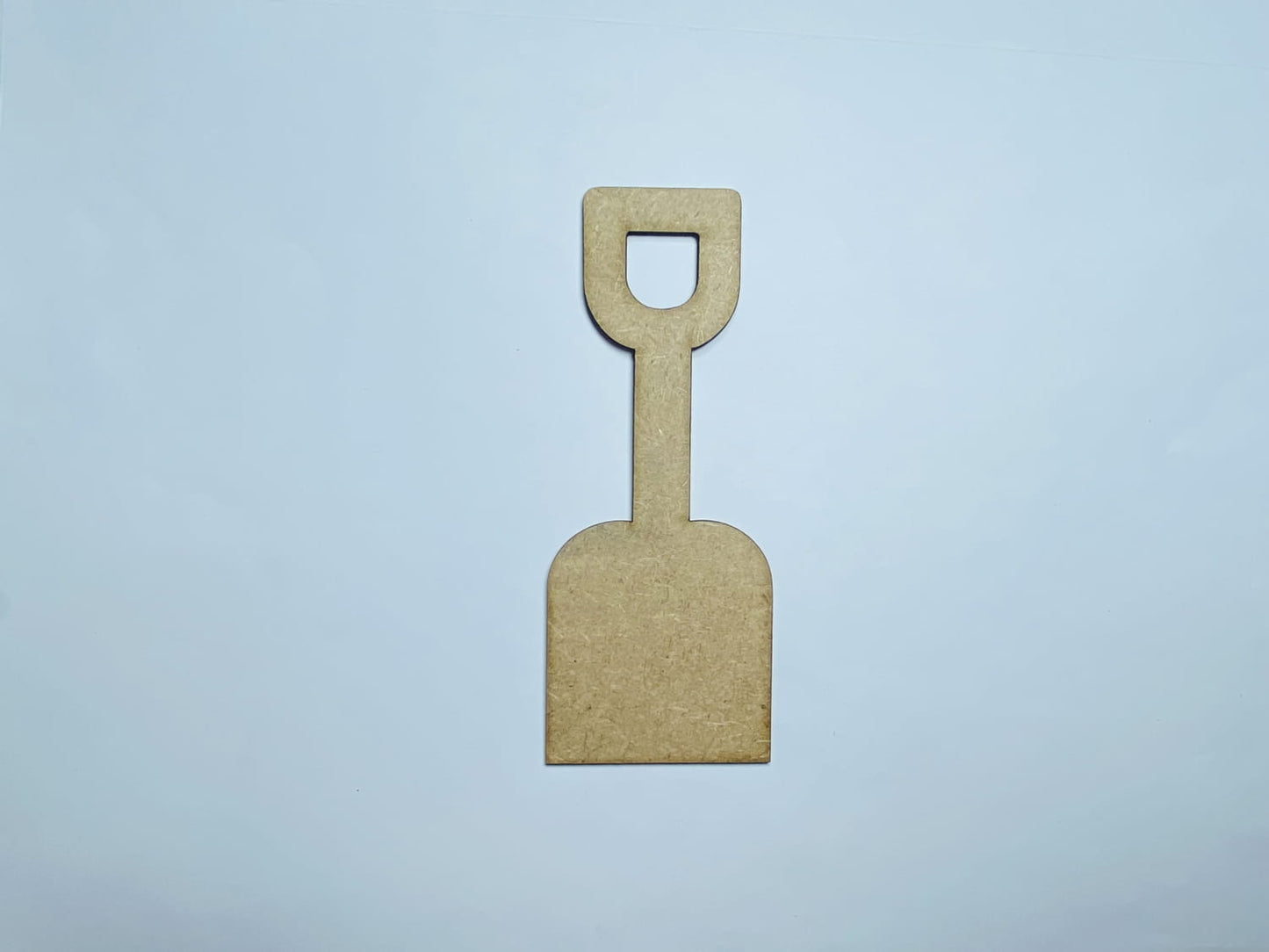 Laser Cut Wooden Shovel Cutout 76mm high