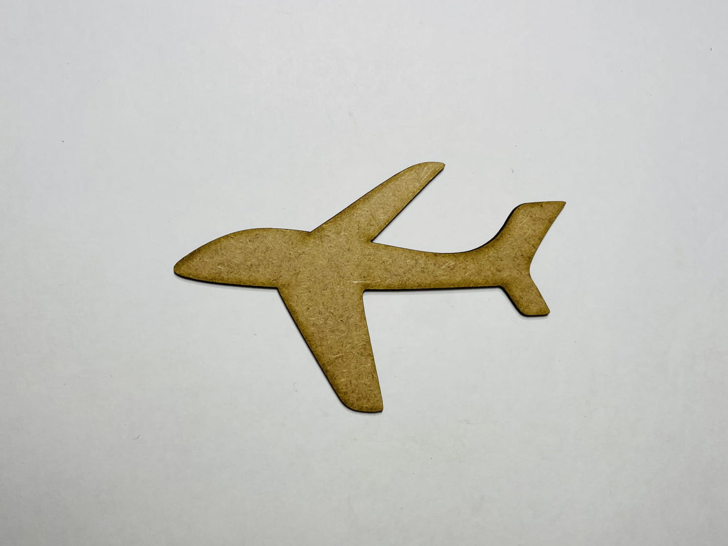Laser Cut Wooden Airplane Cutout 76mm high