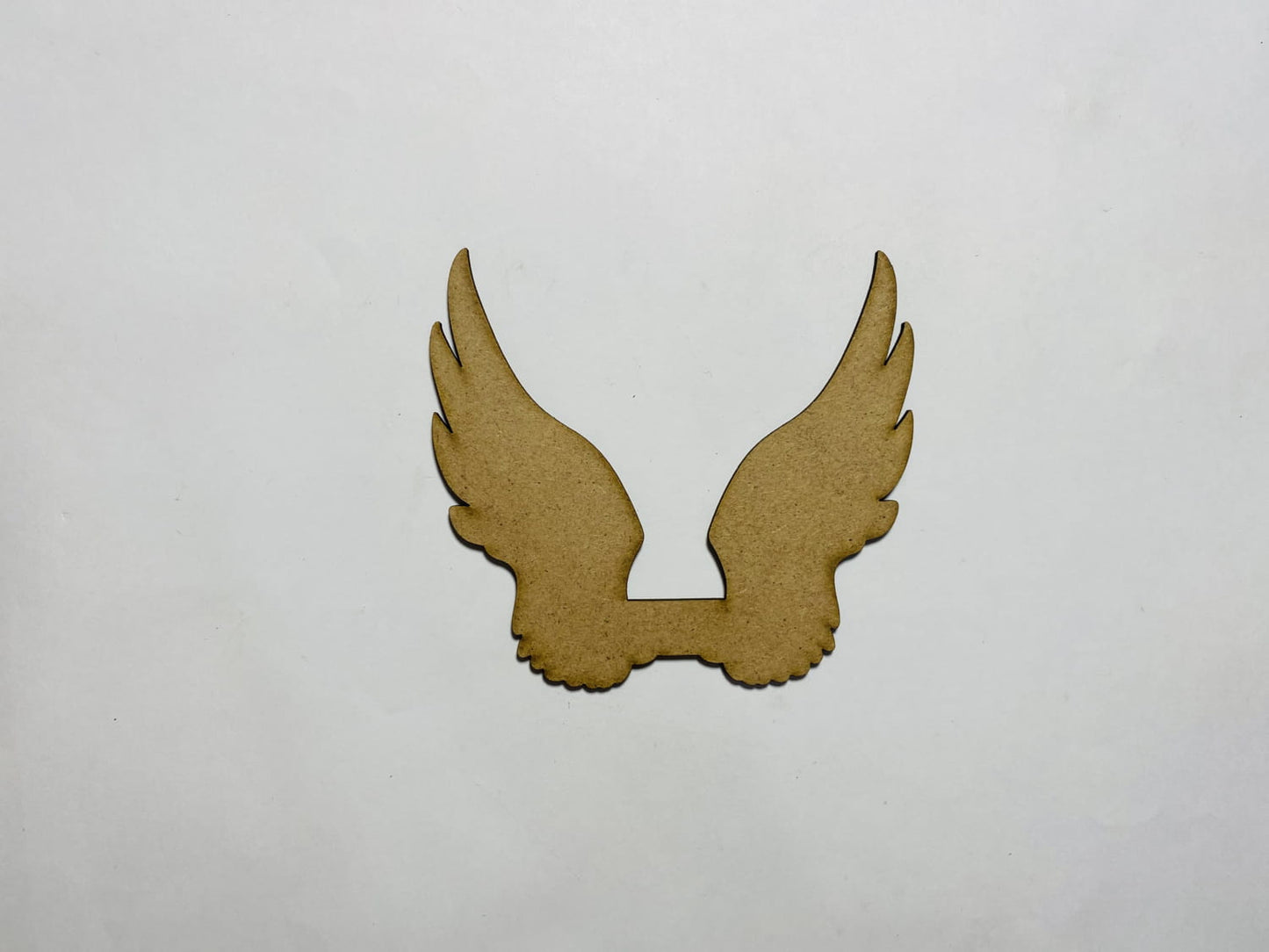 Laser Cut Angel Wings Wooden Cutout 76mm high