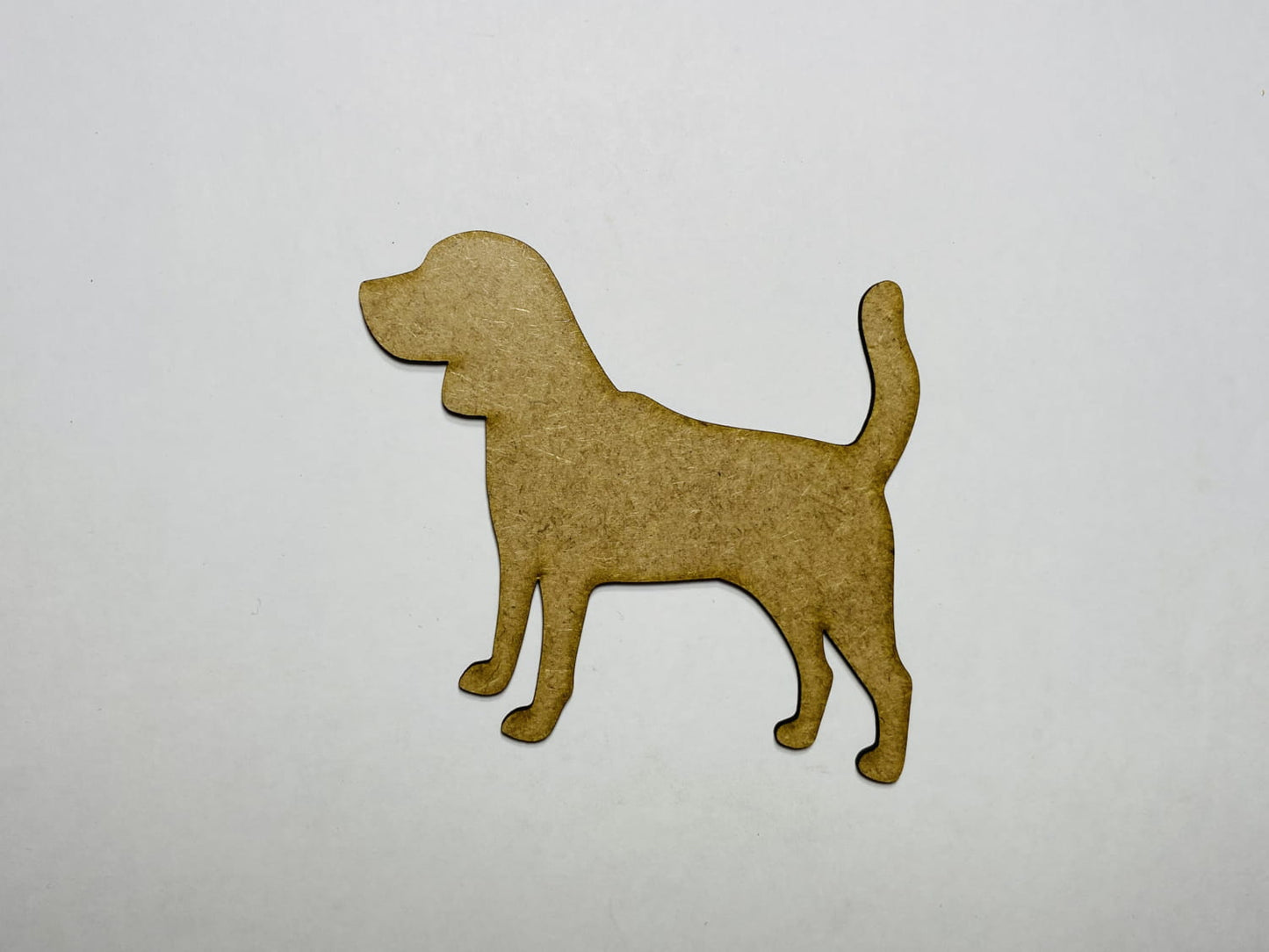 Laser Cut Wood Beagle Craft Shape Cutout 76mm