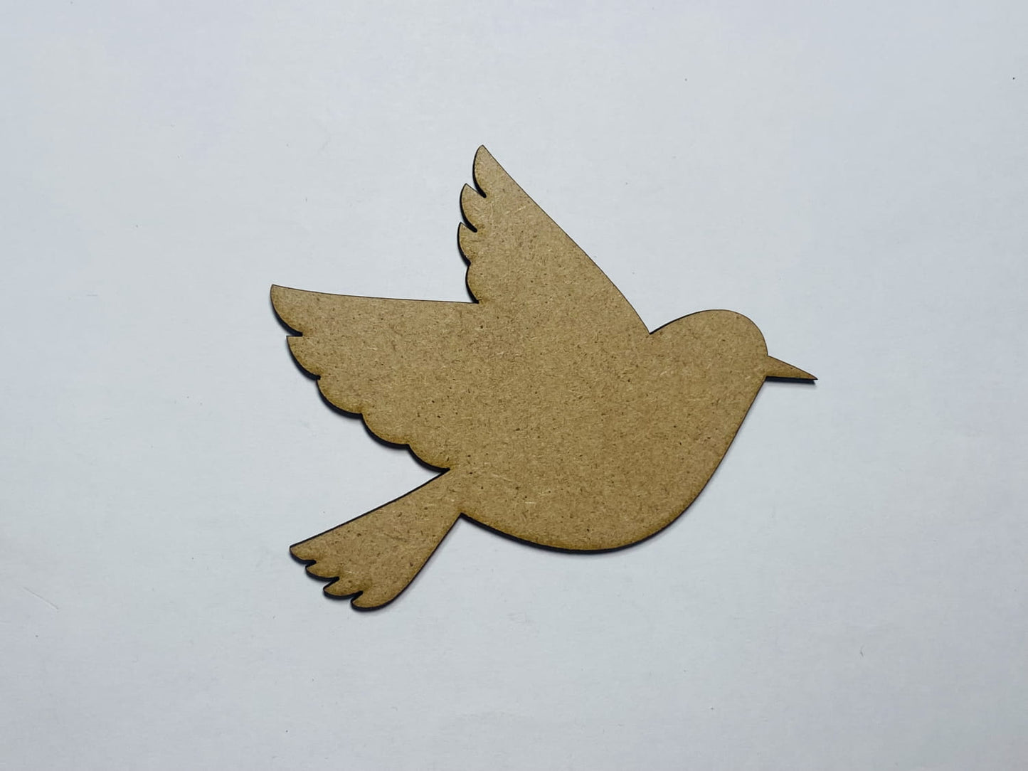 Laser Cut Wooden Bird Cutout 76mm high