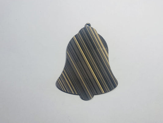 Laser Cut Christmas Bell Wood Cutout 76mm high