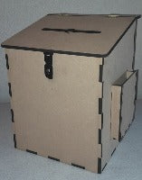Ballot or suggestion Box 230x230x300 high with side pocket(A6)