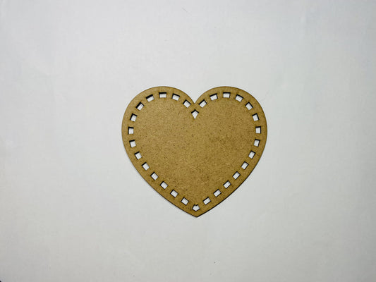 Laser Cut Wood Heart Cutout  76mm high