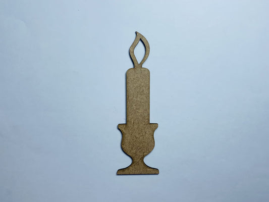 Laser Cut Wooden Candle Cutout 76mm