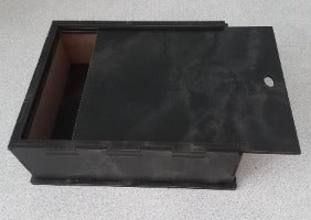 Gift box with sliding lid covered size 270x80x50