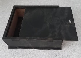 Gift box with sliding lid covered size 280x190x50