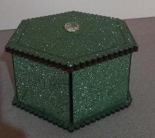 Gift boxes hexagon shape covered
