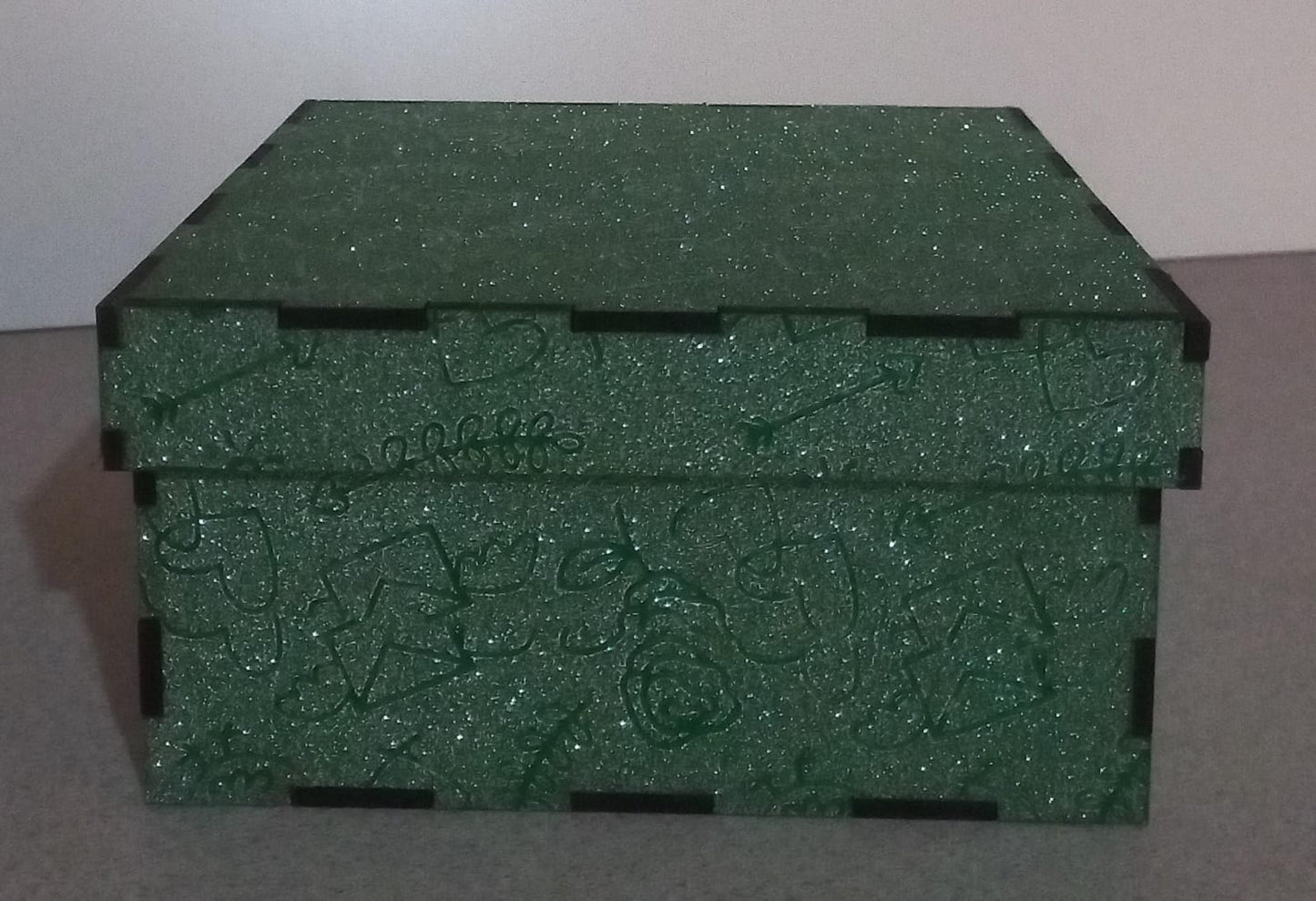 Gift boxes square shape covered
