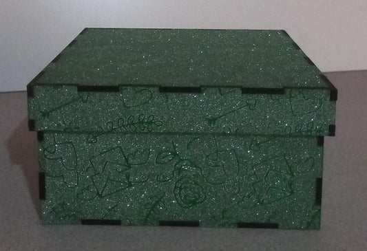 Gift boxes square shape covered