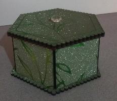 Gift boxes hexagon shape covered