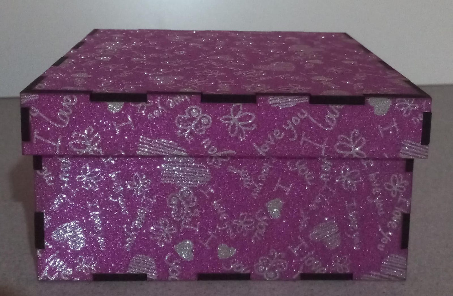 Gift boxes square shape covered