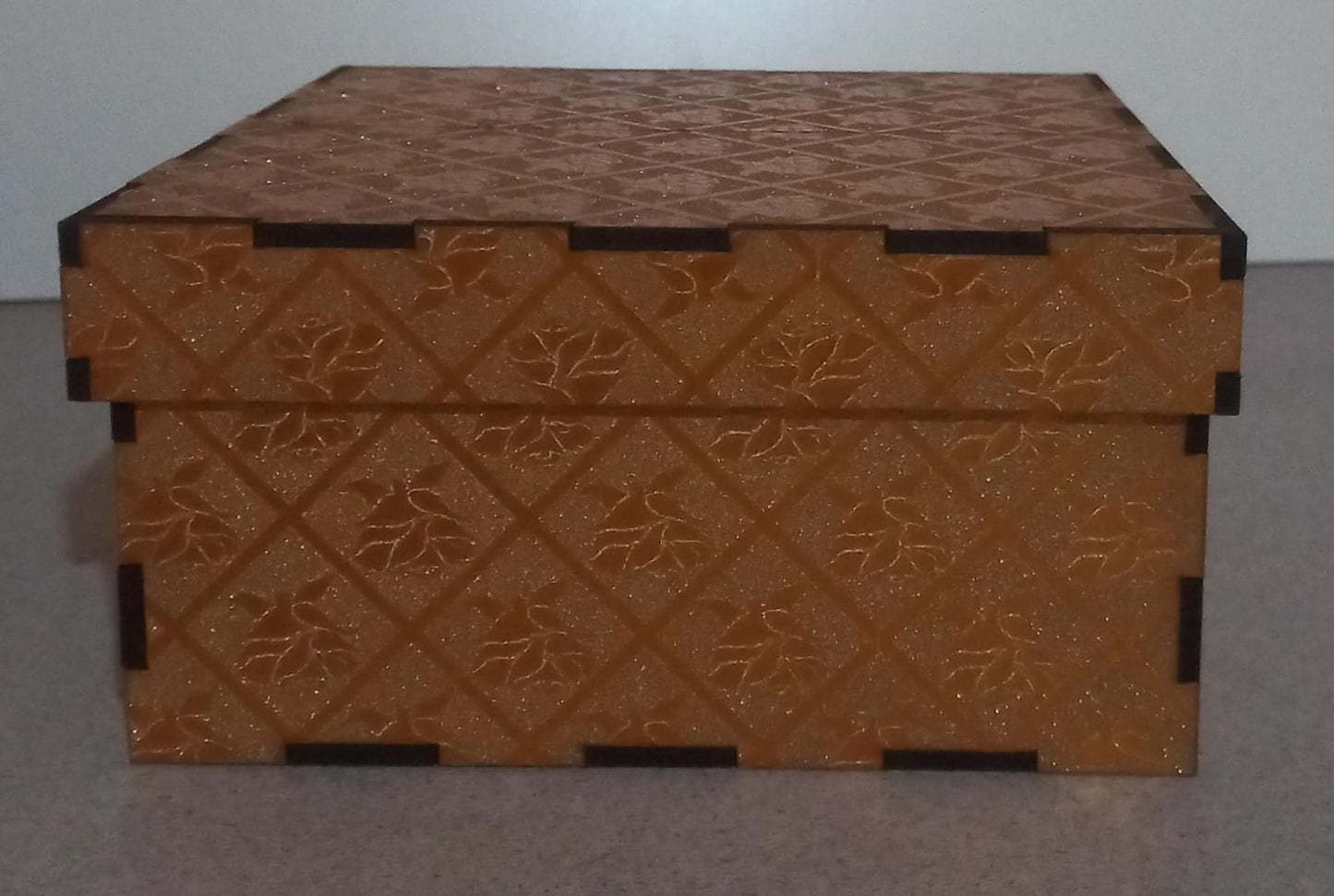 Gift boxes square shape covered