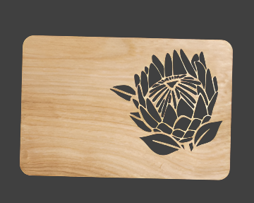 Placemats mdf yellow, dark brown or white - BUZZ WOOD CREATIONS(PTY)LTD