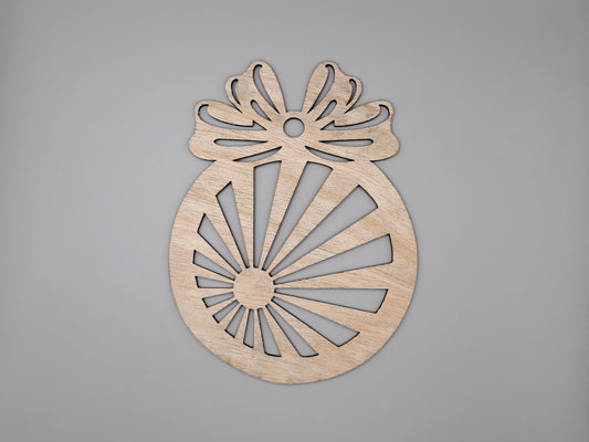 Laser Cut Bauble Ornament Christmas Tree Decoration 76mm high