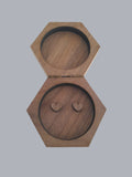 Wedding ring box - walnut