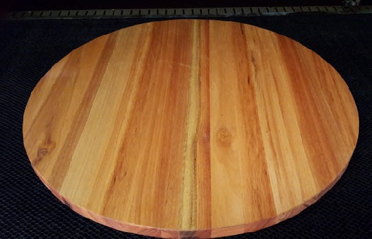 lazy susan  large  650mmx650mm siligna wood colour may vary