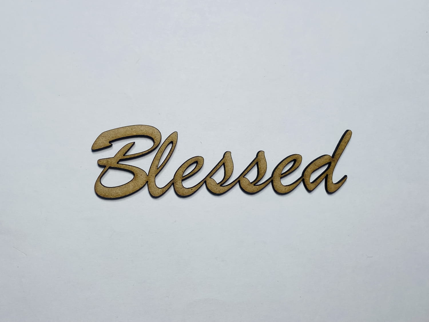 Bless Cutter Laser Cut Blessed Wood Cutout 76mm high – Buzz Wood Creations(Pty)ltd
