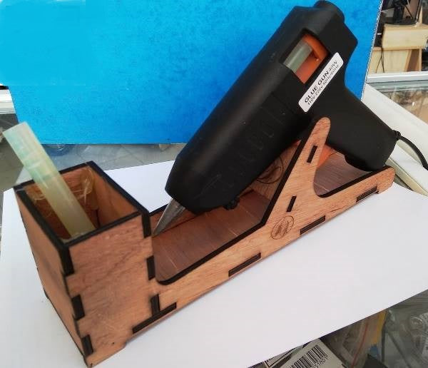 Support for a Glue Gun