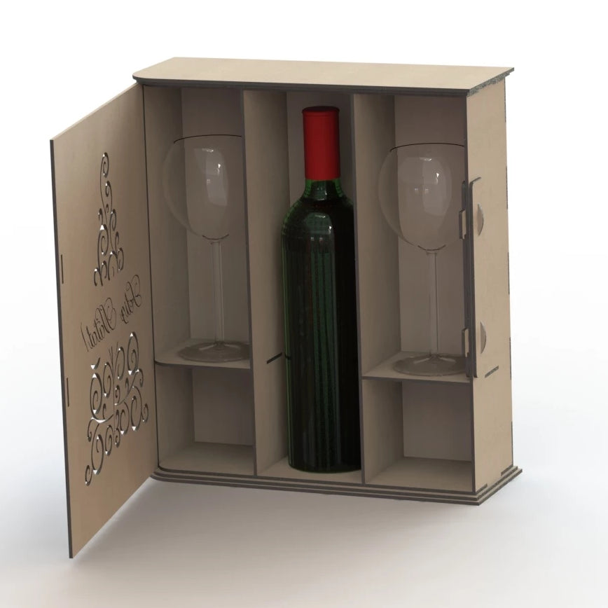 Free Laser Cut Plan Wine Packaging Box – DXF DOWNLOADS