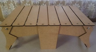 Folding picnic table 860 x 450 x 280mm